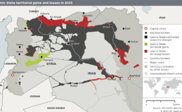 Tizennégy százalékkal csökkent az Iszlám Állam által uralt területek mérete idén