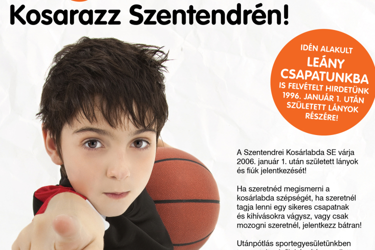 Kosarazz Szentendrén! – Toborzó