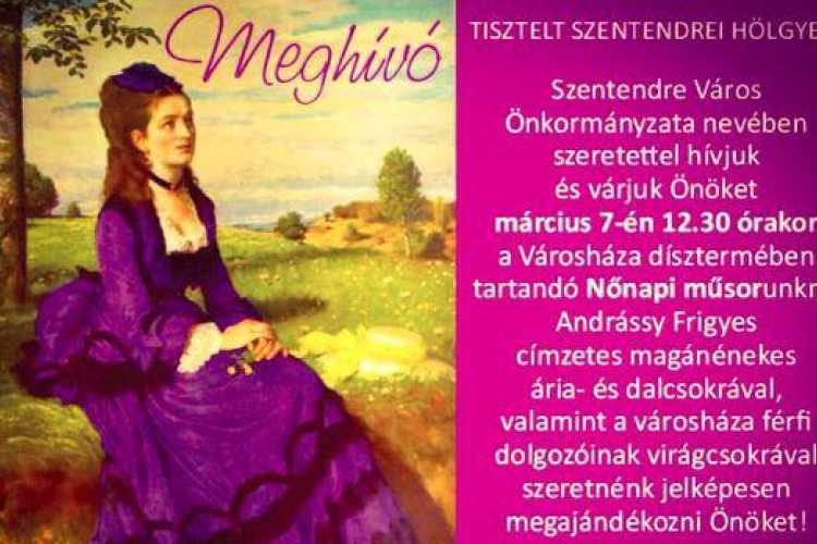 Nőnapi köszöntés Szentendrén