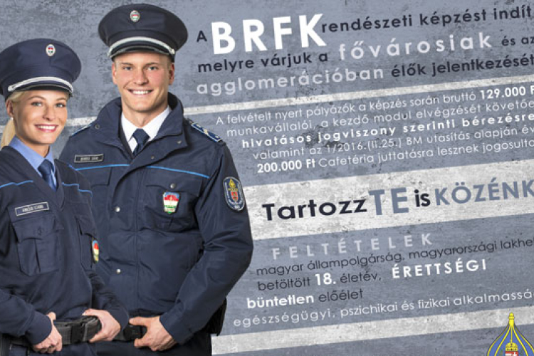 Rendészeti képzést indít a BRFK