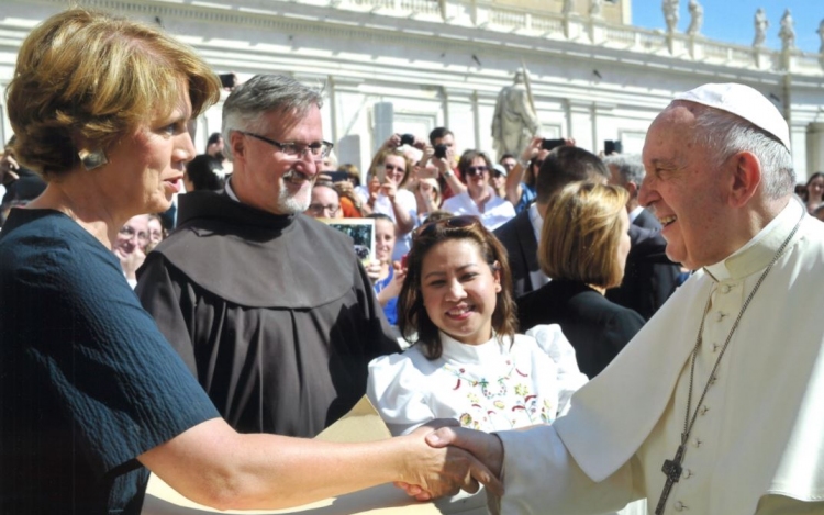 Szentendrei zarándokcsoport találkozott Ferenc pápával