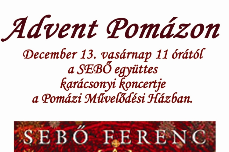 Adventi koncert Pomázon!