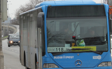 Módosított útvonalon jár a 118-as busz szerdán