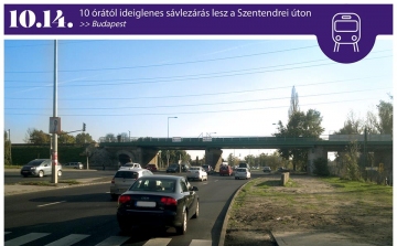 Hídfelújítás miatt sávot zárnak le a Szentendrei úton